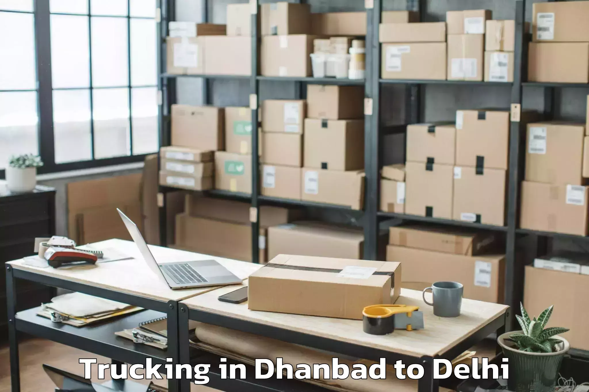 Quality Dhanbad to Vasant Square Mall Trucking